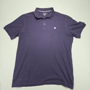 Banana Republic Polo White Elephant Logo Purple Elephant Logo Casual‎ Mens XL